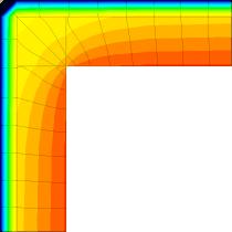 continuo con pilastro isolato (sporgente) Trasmittanza termica lineica di riferimento (φe) = -0,054 W/mK.