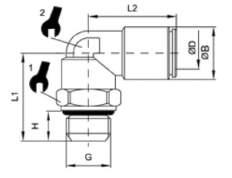 5 6 5 0 A0X 0-3/8 0 R3/8 5 30,5 5 7 5 0 PUSH-IN FITTINGS STAINLESS STEEL / RACCORDS INSTANTANES INOX RACCORDI INNESTO RAPIDO IN ACCIAIO INOX AX ROTARY ELBOW MALE