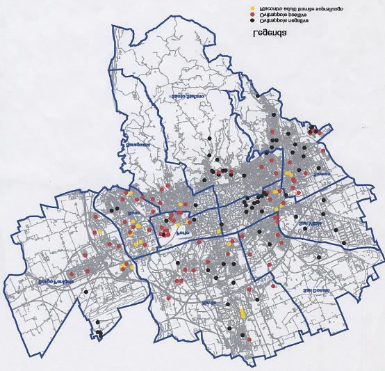 Anno 2001 Estensione del monitoraggio all intera area cittadina Posizionamento di 117 ovitrappole nella prima settimana di giugno Posizionamento di ulteriori 33 ovitrappole nella seconda