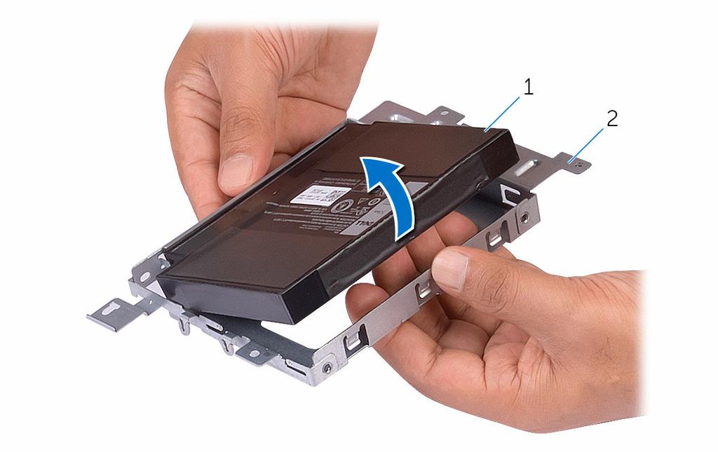 1 cavo della batteria 2 viti (4) 3 gruppo batteria 4