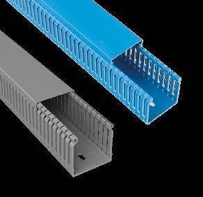 Dimensioni (mm) Lunghezza: 2 m Perforazione del fondo compatibile con EN 50085-2-3 A B Articolo Dimensioni Tipo perforazione Imb. mm dal fondo RAL 7030 RAL 5012 A B m 18.20.77 18 20 1 80 25.20.77 25 20 1 60 30.