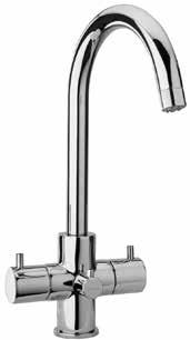 78..5433V Monoforo lavello con bocca tubo a 3 acque 3 way kitchen mixer with tube spout Mitigeur évier 3 voies avec bec tube Mezclador monomando fregadero 3 vías con caño tubular 3 Wege