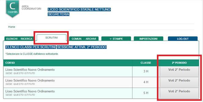 Gestione scrutini Area Segreteria / Preside La gestione degli scrutini da Registro Elettronico nell area del coordinatore permette di visualizzare tutti i voti proposti dai docenti per ogni alunno