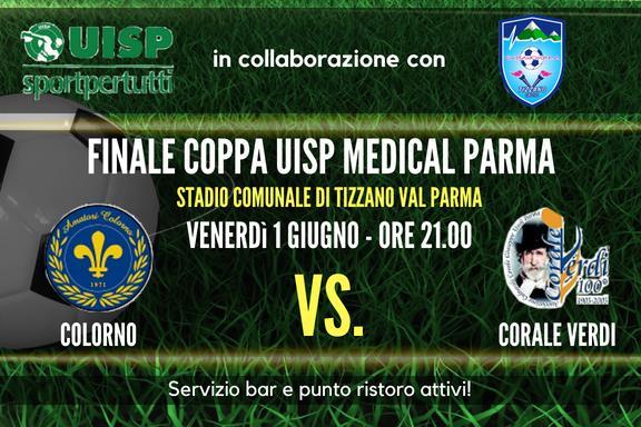 PROGRAMMA GARE COPPA UISP FINALE in caso di parità: rigori Squadra Squadra ospite Impianto Data Ora Corale G. Verdi ASD ACD COLORNO Tizzano Val Parma 01/06/2018 21.