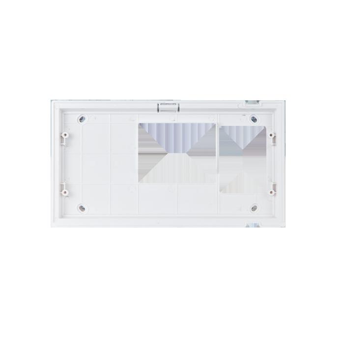 4/7 Supporto da parete per monitor Maxi in ABS resistente ai raggi UV. Colore bianco RAL9003. Dimensioni (L x H 6820 SUPPORTO DA PARETE MONITOR MAXI S2 E VIP x P): 216.4x117.5x14 mm.