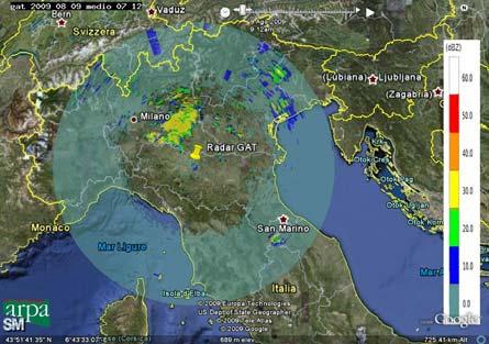 Rapporto radar dell evento meteorologico del 9 e 10 agosto 2009 1 Descrizione dell evento Tipo evento Data e Ora Inizio Fine sulla Regione Emilia Romagna 1.