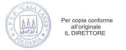 COPIA AZIENDA PUBBLICA DI SERVIZI ALLA PERSONA Casa Laner Folgaria (TN) PROVINCIA AUTONOMA DI TRENTO Prot. n. 2570 DETERMINAZIONE DEL DIRETTORE N.