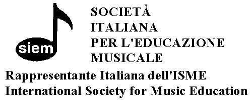 La SOCIETÀ ITALIANA PER L EDUCAZIONE MUSICALE (Consiglio di Studio e Ricerca) e la REGIA ACCADEMIA FILARMONICA DI BOLOGNA con i patrocini della FACOLTÀ