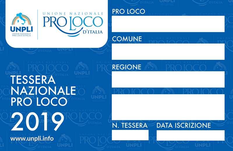 TESSERAMENTO PRO LOCO UNPLI CALABRIA ANNO 2019 Alla vigilia di una delle più grandi riforme del nostro ordinamento giuridico, anticipando un obbligo che entrerà in vigore con la riforma del Terzo