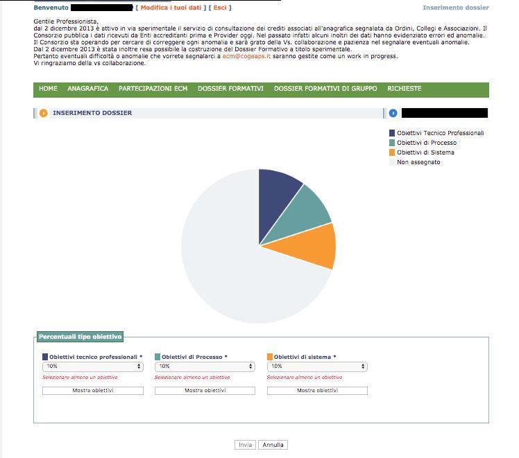 Hai cliccato su Modifica il dossier del triennio Ecco cosa