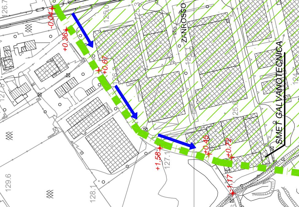 criticità idraulica definita dalla cartografia del Consorzio Bonifica