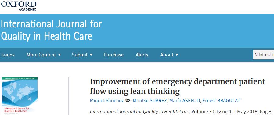 LEAN LEAN THINKING IN EMERGENCY DEPARTMENTS: A CRITICAL