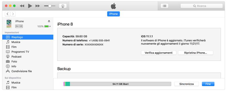 ALL. Allegato Rev. 0 del 6/0/208 Pag. 9 di 9 2 VERIFICA DIFETTO LAMENTATO IMPORTANTE! Chiedere al cliente se ha eseguito il backup mediante sincronizzazione con itunes o icloud.