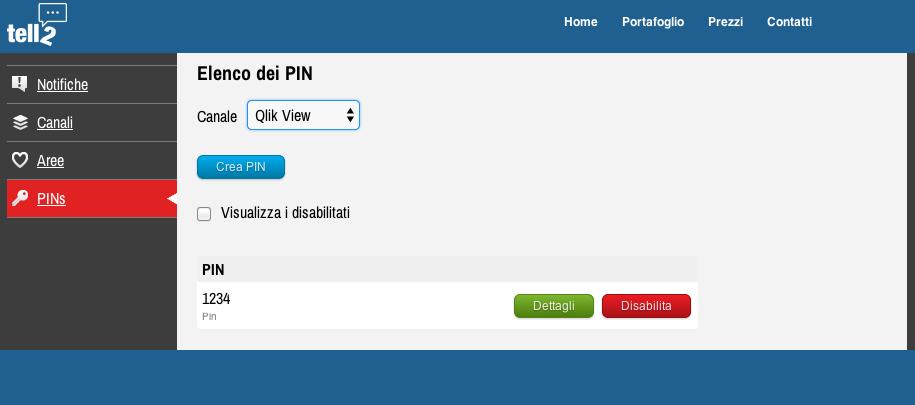 Cosa sono i PINs? I PINs sono delle password impostabili dall amministratore del Portale con le quali si può limitare l accesso del dispositivo ad una o più aree.