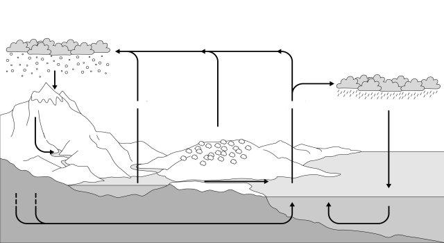 Il ciclo dell acqua trasporto vapore acqueo