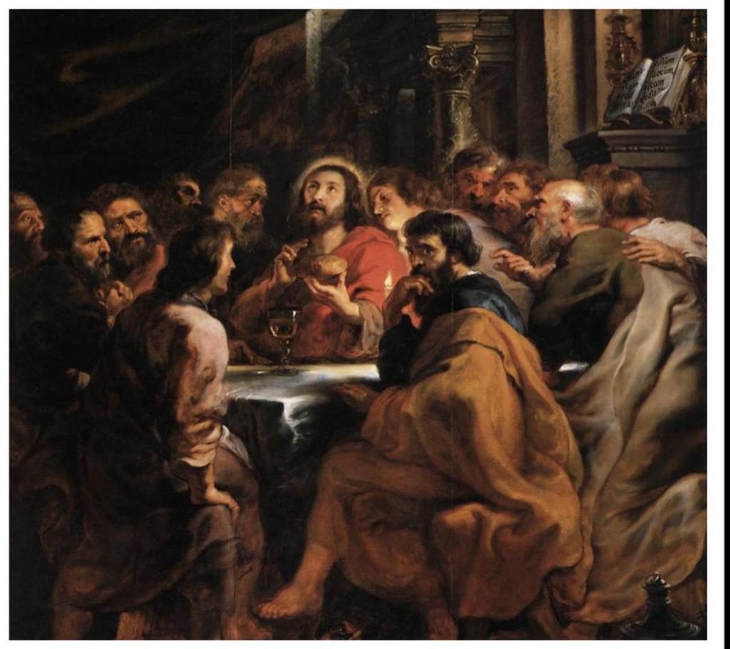 Milano, Pinacoteca di Brera RUBENS, Peter Paul, 1631-1632 La cena è un pasto della sera ed è talvolta rischiarata da una torcia; i presenti sono