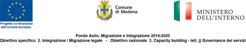 Progetto "S.I.A.MO. - Sistema per l'integrazione e l'accoglienza a Modena" Questionario finale Gent.