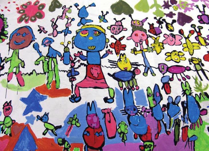 Ottobre Bambine e bambini di 5 anni, genitori Un mondo a colori Tempera su carta Scuola dell infanzia Aquilone Via Brissogne 39 Associazione