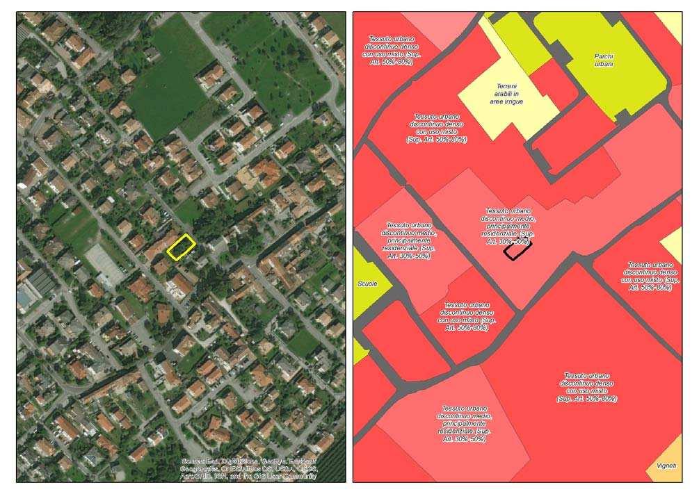 Uso del suolo da Ortofoto e Carta