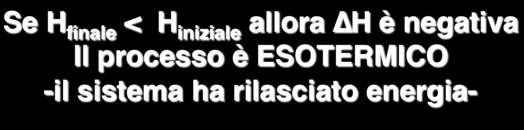 ENTALPIA e reazioni chimiche H sist = H finale H iniziale 25 Se H finale > H iniziale allora H è positiva!