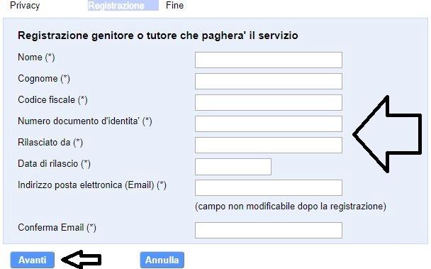 Accedere al portale grossetosc.ristonova.it/novaportal, ed accedere al modulo di iscrizione on line cliccando sull apposito pulsante.