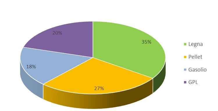 16% 13% 40% Legna Pellet Gasolio 31% GPL Grafico 13.24.