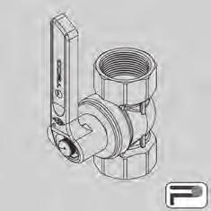 x 1 G2S30B0400 8,481 04678 10 DN 20-3/4 x 3/4 G2S30B0500 8,481 0467 10 Valvola sfera a squadra con presa di pressione - 1 x 1 G2S3110200 86,056