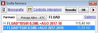 9. Lotto: è uno spazio per inserire il N Lotto del Farmaco Somministrato con relativo nome commerciale, codice ATC e Scadenza.