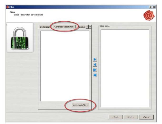 c) Cifrare un documento tramite il software presente nel CNS su token USB - ARUBA 4.