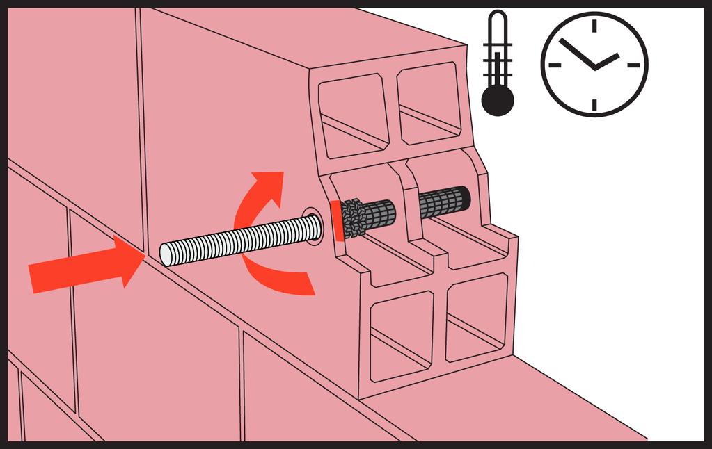 Il diametro della spazzola deve essere superiore al diametro del foro. 3.