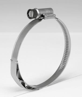 Collare di sicurezza Il collare di sicurezza NORMACLAMP TORRO è un anello di plastica che può essere facilmente fissato sulla testa della vite della fascetta.