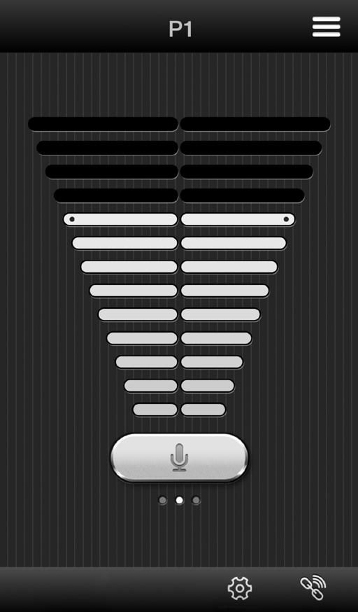 Funzionalità dell app ReSound Control 1 3 1. Regolazione o disattivazione del volume degli apparecchi acustici wireless. Regolazione o disattivazione del volume degli accessori wireless 2.