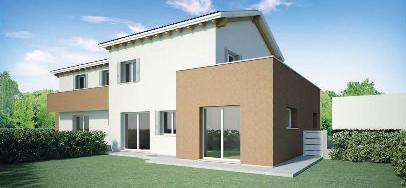 S500 Spinea - Orgnano In contesto ricercato, villa a schiera di testa di recente costruzione, composta da: soggiorno e cucina abitabile,