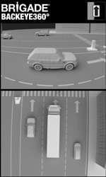 tempo reale una visione panoramica del veicolo e dello