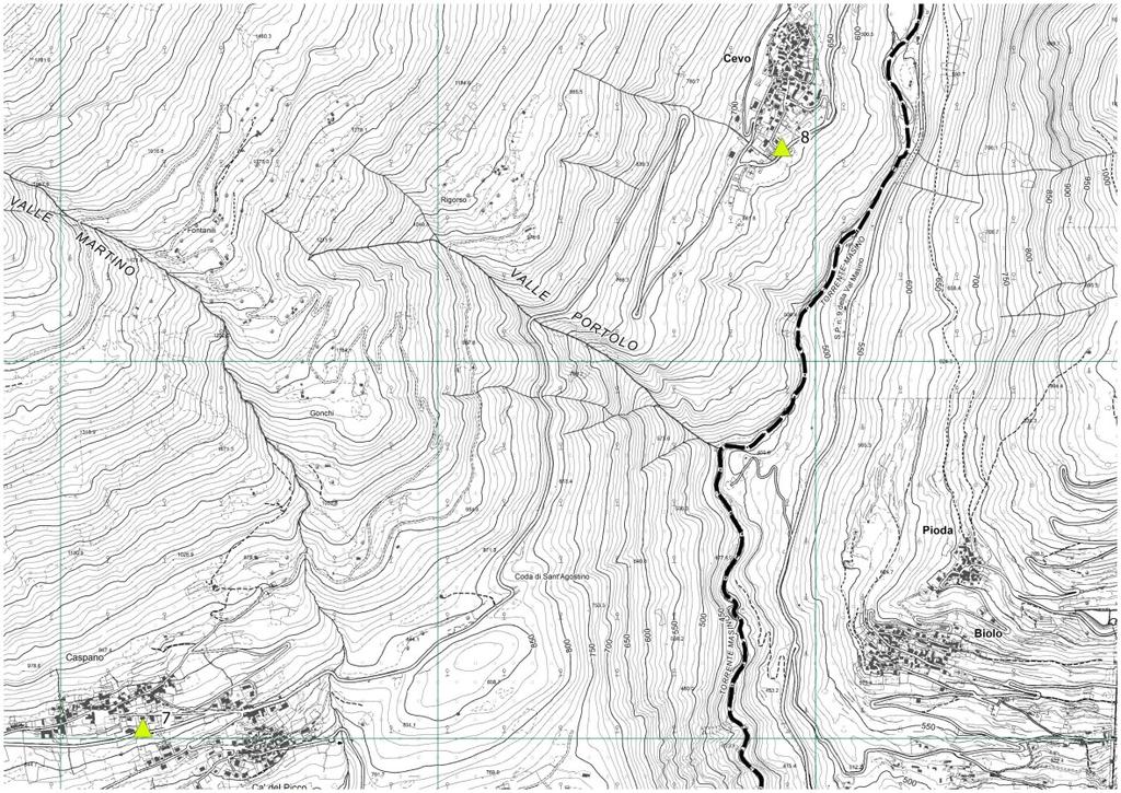 ubicazione dei siti di indagine sismica