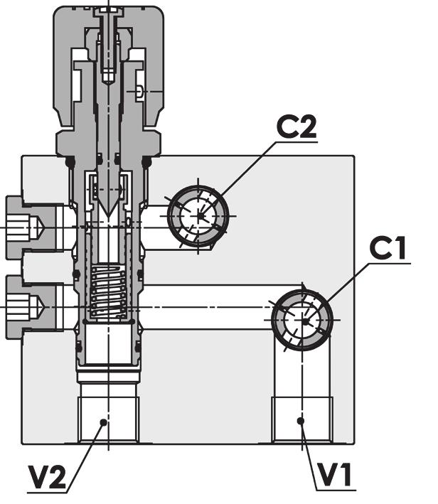 FPRF-90-DV-D3-R-1/2-* Q 481/1 motori Danfoss serie OMS flangeable on Danfoss motors OMS series SPECIFICHE TECNICHE Materiali: cartuccie in acciaio zincato, parti interne in acciaio trattato