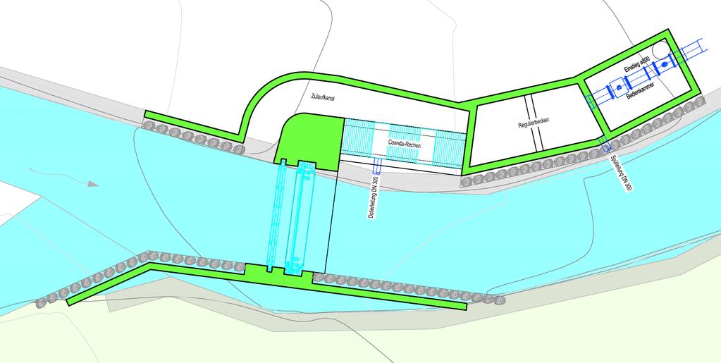 1. Progetto tecnico Captazione (1) Pianta Tipo: captazione laterale con