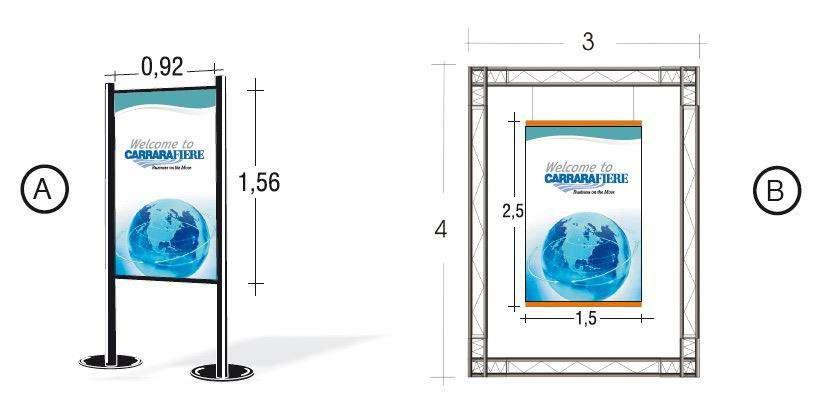 Possibilità di sponsorship Cartellonistica Inserimento logo e slogan Sponsor in poster A -