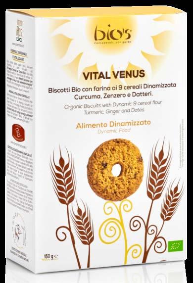 BISCOTTI VITAL VENUS Bio s farina di 9 cereali dinamizzata