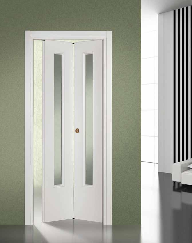 Bering SV laccato bianco white lacquered collezione I Passaggi Bering scorrevole pieghevole