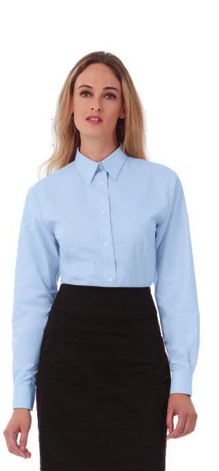 (ad eccezione del colore : bottoni bianchi madreperla) 2 bottoni di riserva - Fermacravatta Oxford women camicia 70% Cotone pettinato % Poliestere