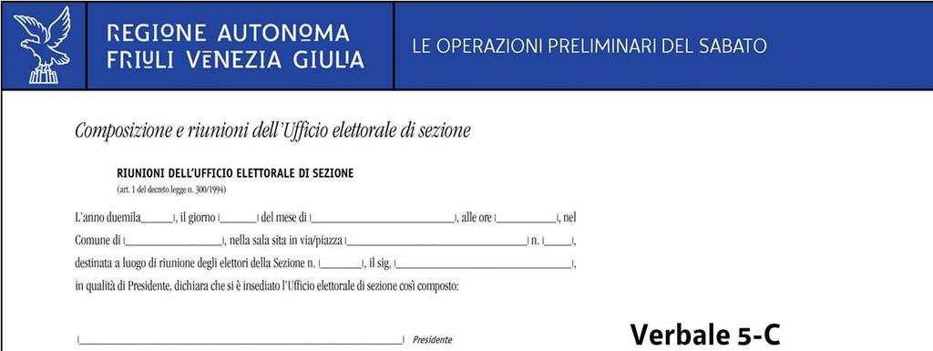 Nel verbale dell Ufficio di sezione, nella parte