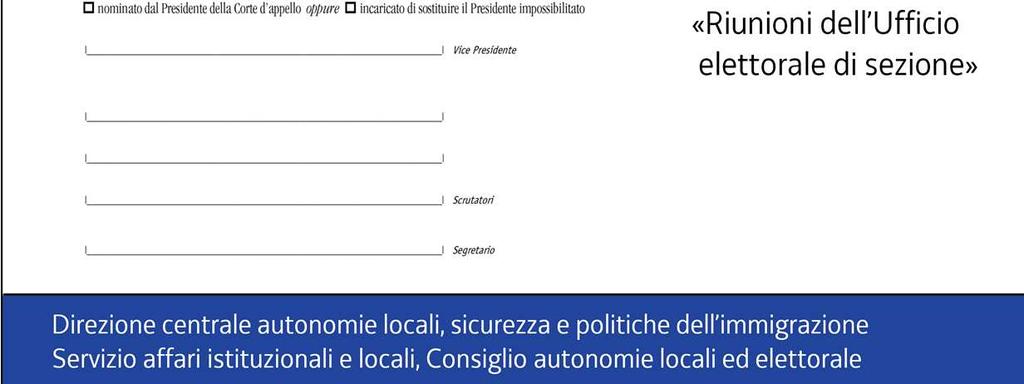 darà atto dell insediamento e delle successive