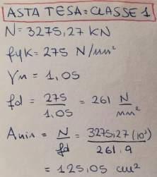 alle sollecitazione alle quali è sottoposta, e ponendo particolare attenzione affinché tutti i valori scelti dal formulario risultassero superiori ai valori minimi richiesti (fig. 8.2.