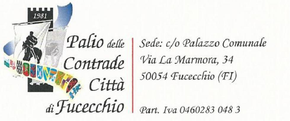 STATUTO della ASSOCIAZIONE PALIO DELLE CONTRADE CITTA DI FUCECCHIO Aggiornato con le modifiche 19.06.2014 Art.