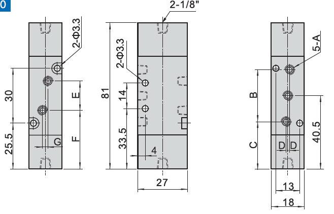 6,5 A B C D E F G 4A110-06 1/8" 8 14, 1 16 0, 3