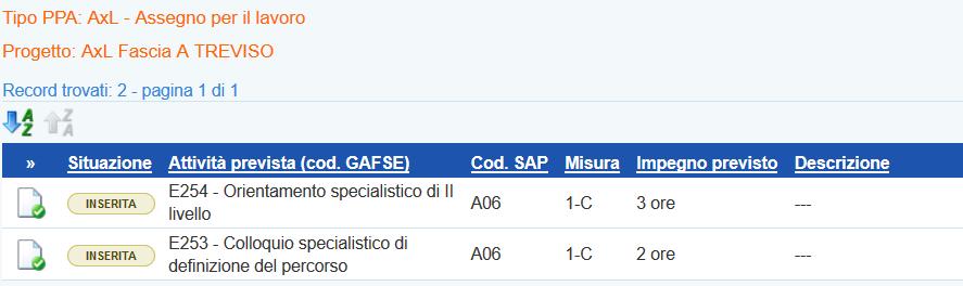 I messaggi di errore che impediscono la registrazione delle attività e la successiva consegna della PPA possono riguardare pertanto: - la composizione della PPA rispetto alle attività selezionate, ad