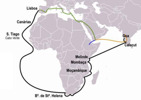 LE SCOPERTE GEOGRAFICHE VASCO DE GAMA Vasco de Gama, portoghese, scoprì l Asia nel 1497/98 via mare.