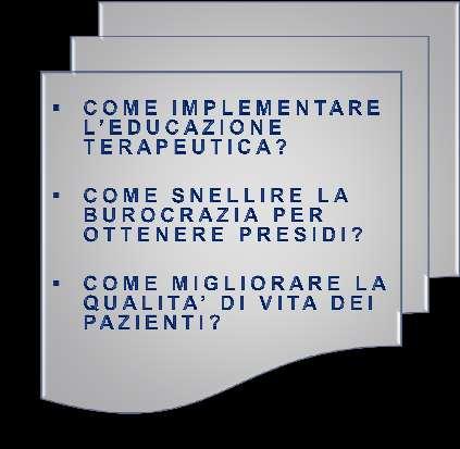 ZONA GRIGIA: Al momento della dimissione si impartiscono, verbalmente, indicazioni sulla gestione dell assistito ma: Compliance alterata della persona e/o del