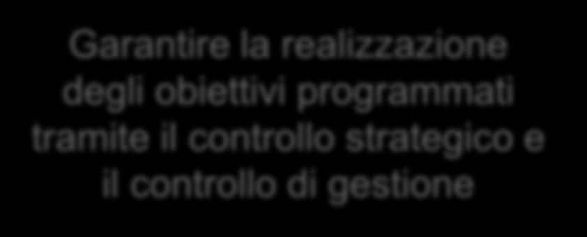 I PRINCIPI DEL CONTROLLO DI GESTIONE I principi dei gestione sono ben definiti nell art.